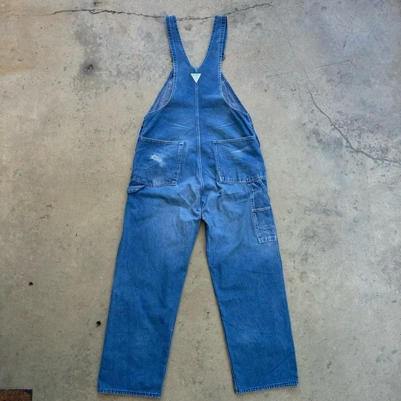 Vintage OshKosh B'Gosh Denim Overalls Size 38 Made in USA Sanforized